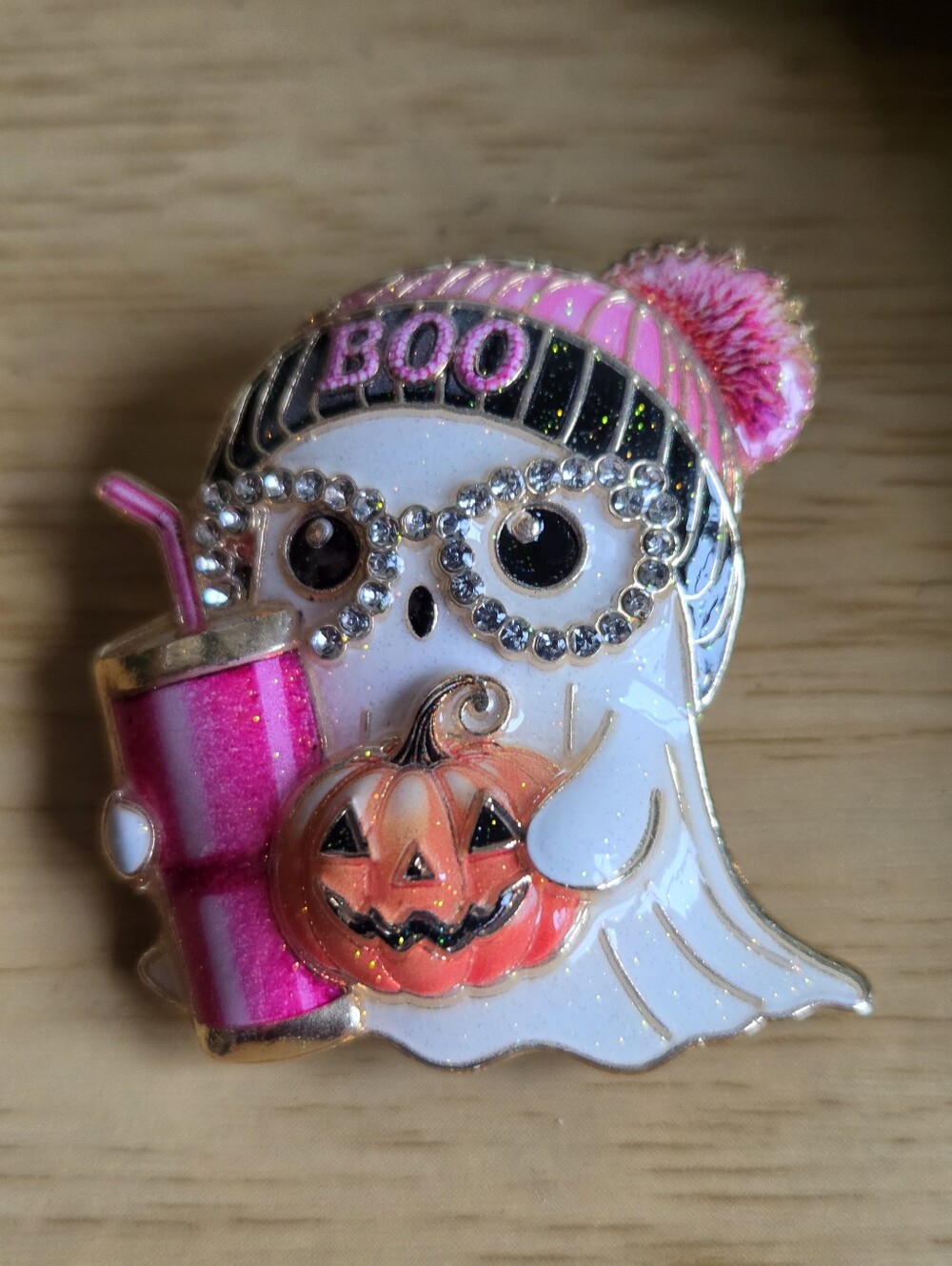 Cute ClassyTrick Or Treat Ghost Brooch